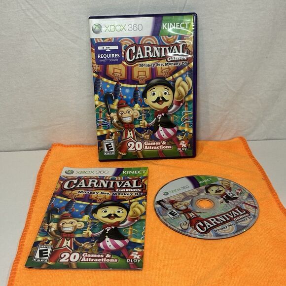Carnival Games: Monkey See, Monkey Do (Microsoft Xbox 360)(COMPLETE)(TESTED) - Picture 1 of 2